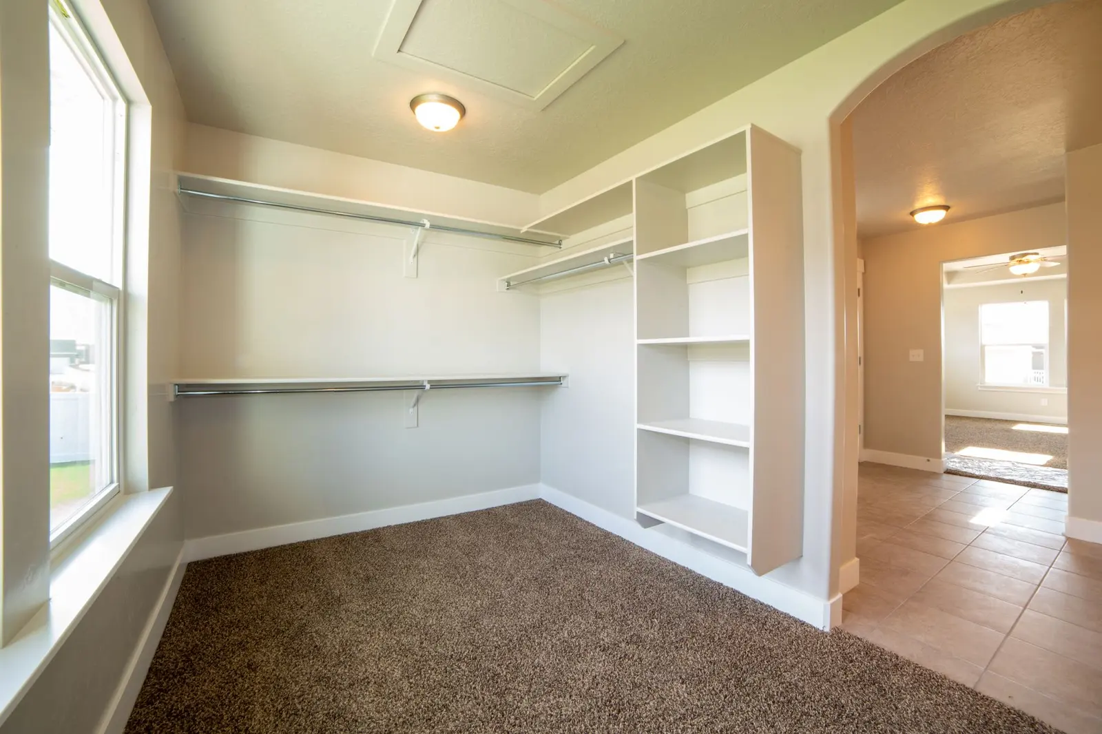 Custom built-in closet shelving and storage in Hattiesburg, MS